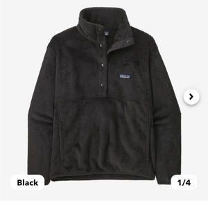 Patagonia retool snap fleece, women’s small, black